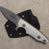 White G-10 Neck Knife with Tapered Tang